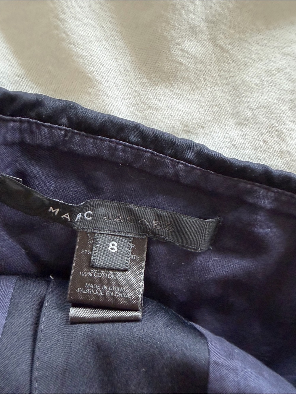 Marc Jacobs Dark Navy Silk Evening Gown- Deep Navy - Picture 5 of 5